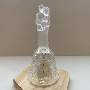 Lead Crystal Wedding Bell/ Cake Topper. Vintage. 1987